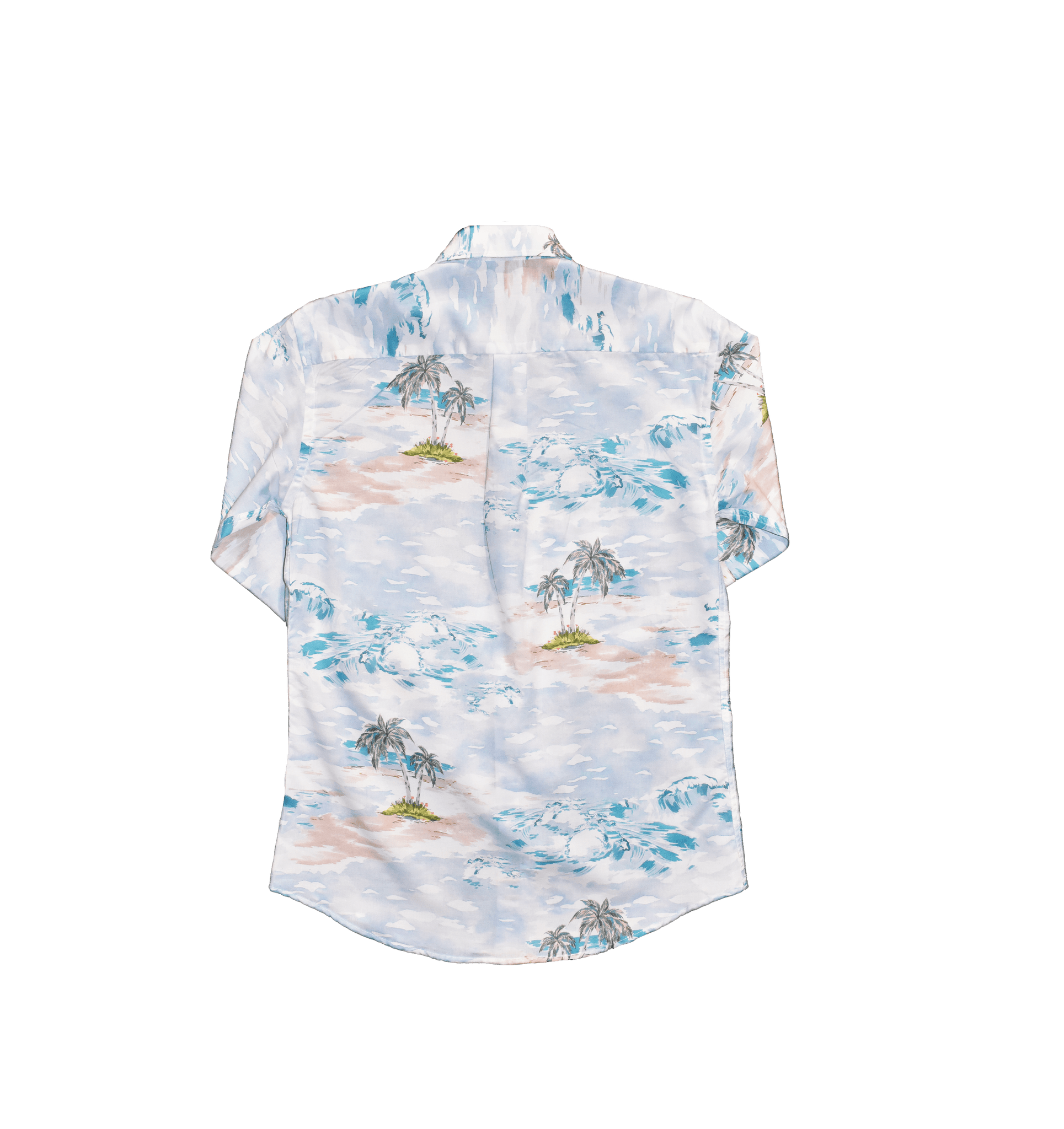 Camicia tropicale in misto lyocell e cotone dietro - Valensia