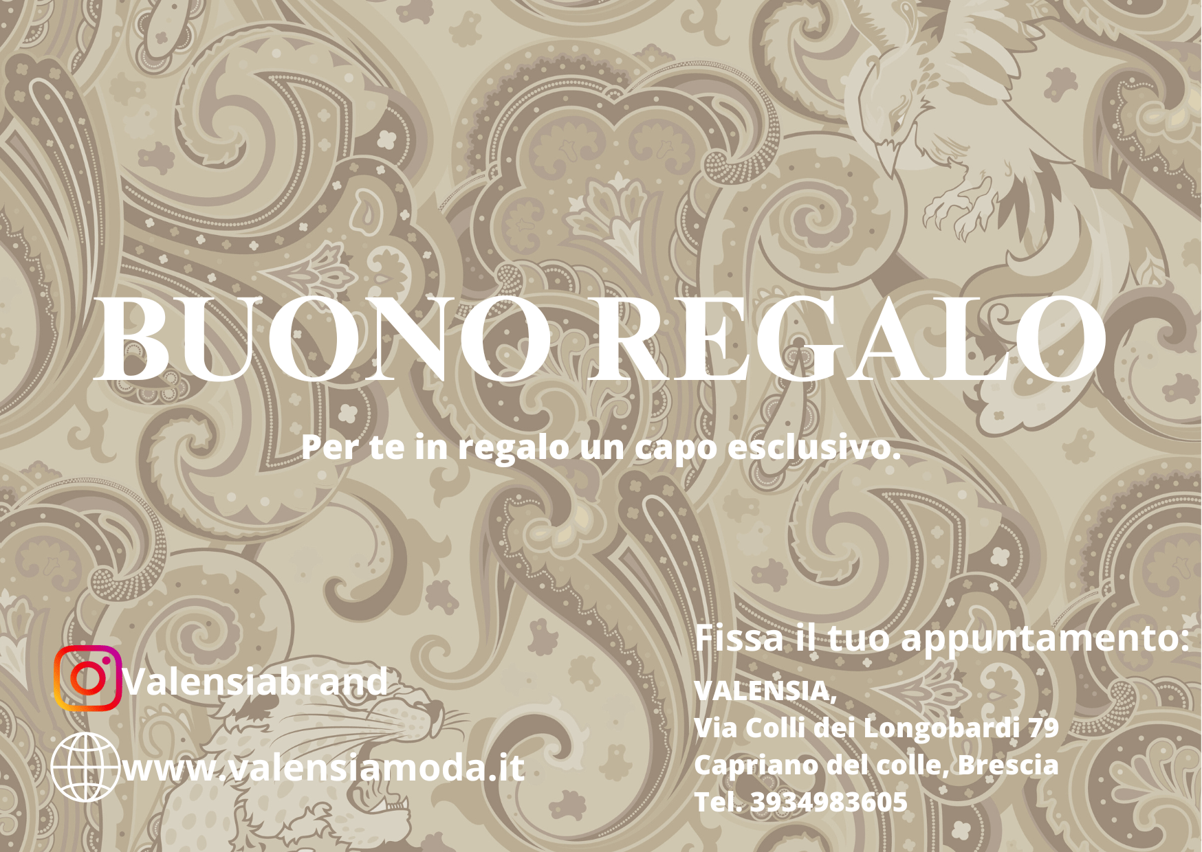 Buono regalo valensia - VALENSIA