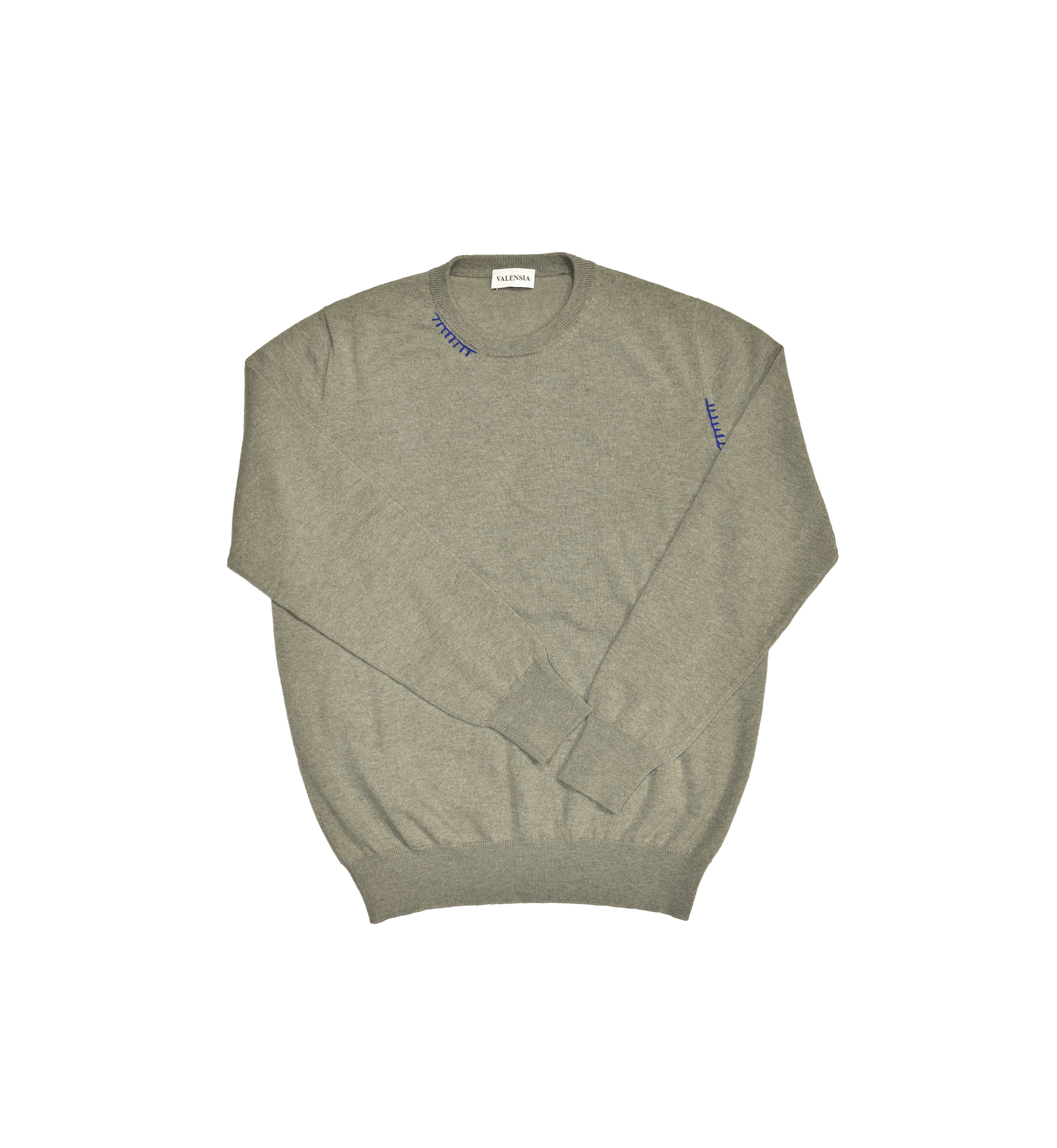 Maglione girocollo verde salvia 100% cashmere - valensia