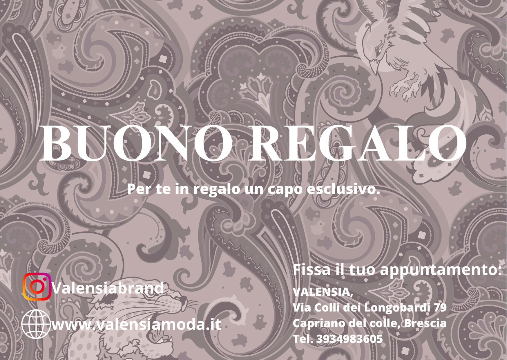 Buono regalo valensia - VALENSIA