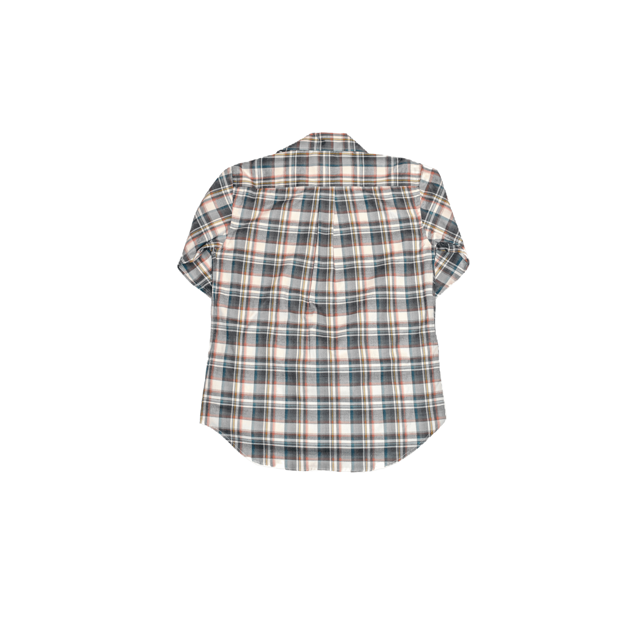 Camicia flanella a quadri sagoma dietro - VALENSIA MODA