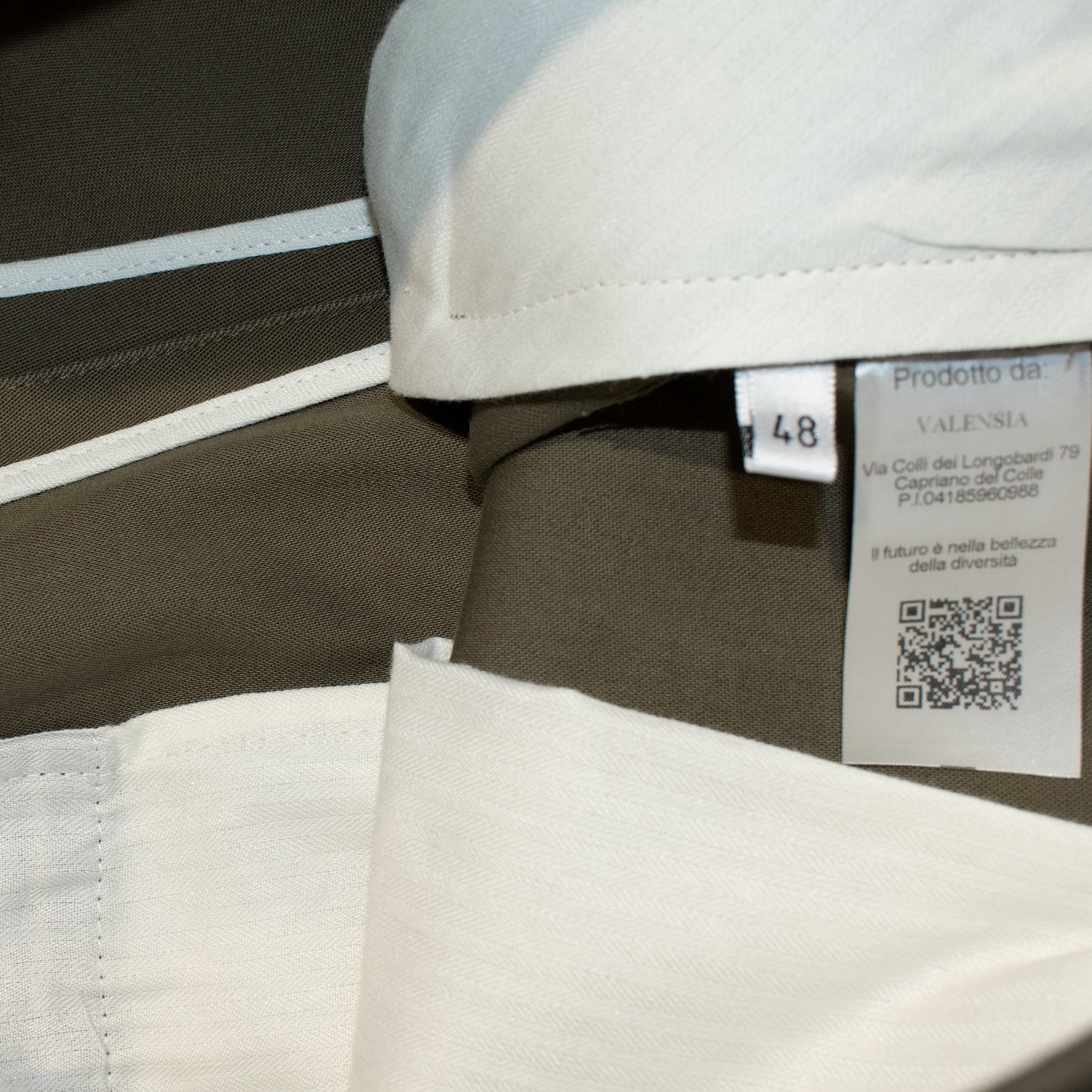 Pantalone Valensia in twill verde militare - VALENSIA